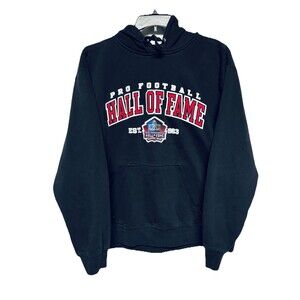 Pro Football Hall of Fame Hoodie Black Men's Size XL Fleece Lined Pullover